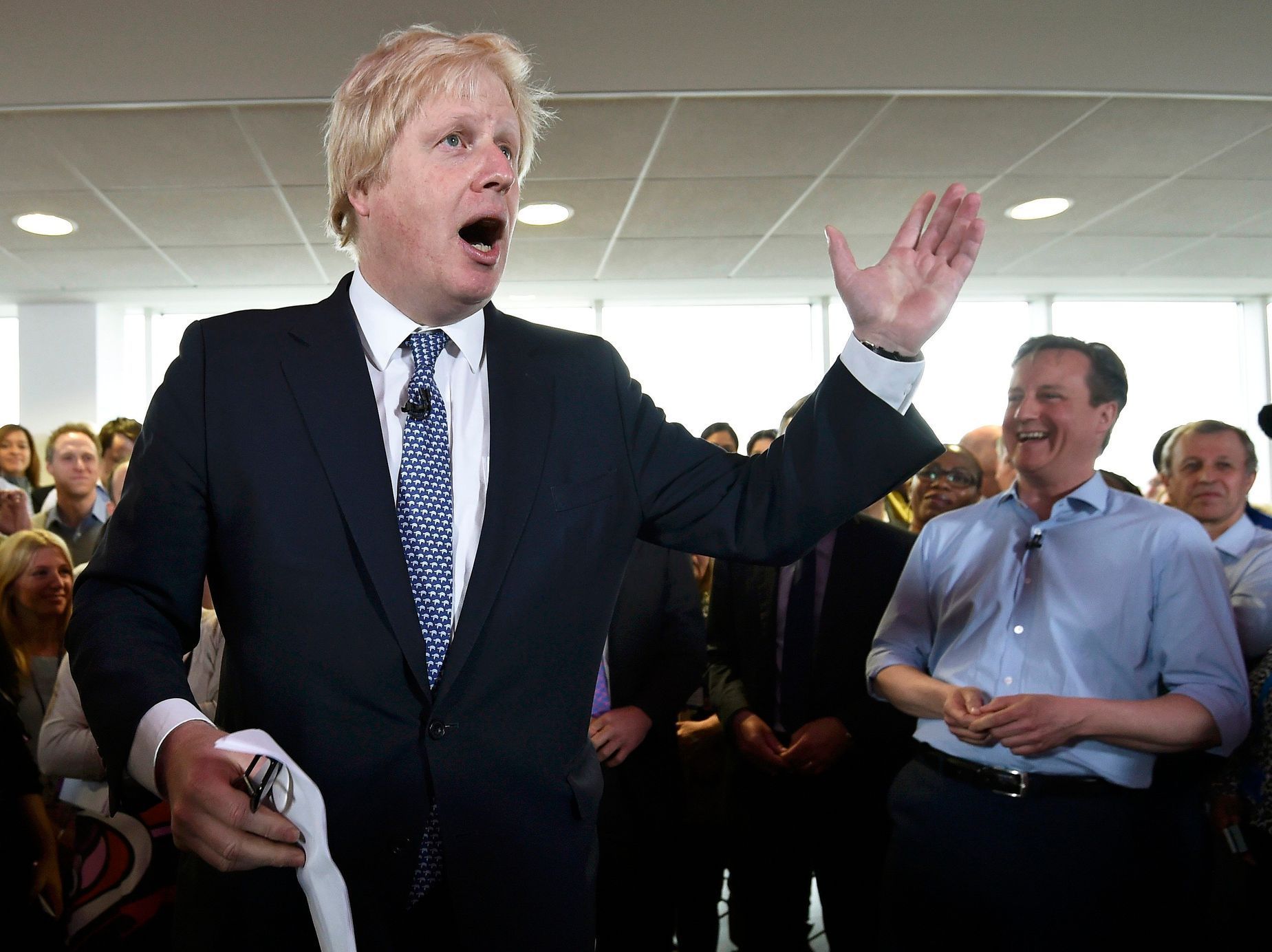Boris Johnson a David Cameron