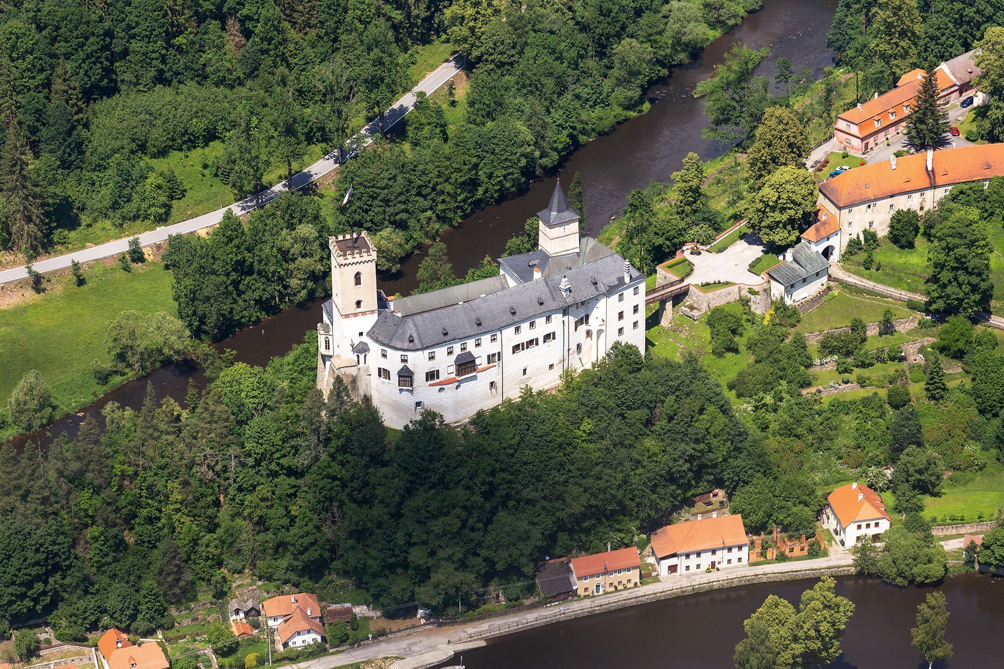 Letecké pohledy na Vltavu