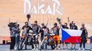 Rallye Dakar 2025, 12. etapa: Dušan Drdaj a Jaromír Romančík (oba KTM) v cíli