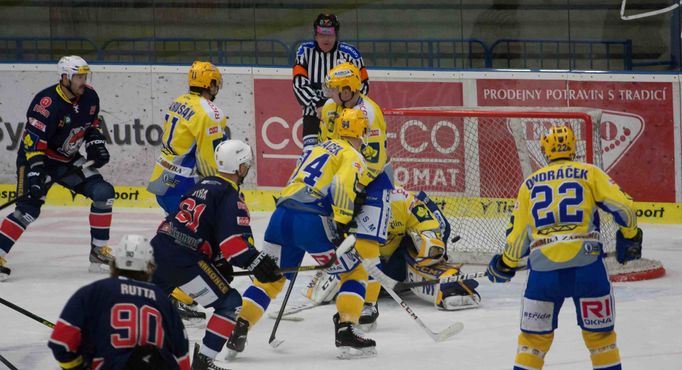 22. kolo hokejové extraligy - Zlín vs. Chomutov