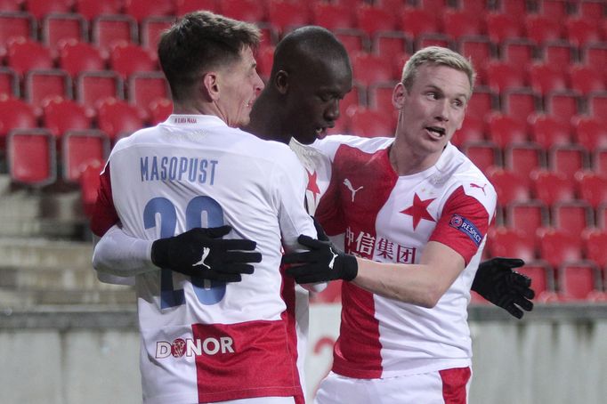 Slávisté slaví v zápase Evropské ligy Slavia - Beer Ševa