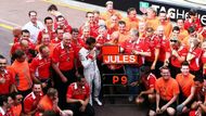 Marussia letos zažívá rok jak na horské dráze. Ve Velké ceně Monaka získal Jules Bianchi devátým místem vůbec první dva body v historii týmu.