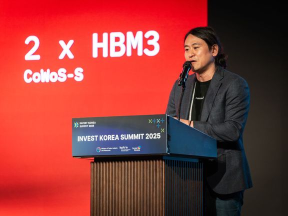 June Paik, spoluzakladatel a dosavadní šéf technologické společnosti FuriosaAI, na Invest KOREA Summit 2025