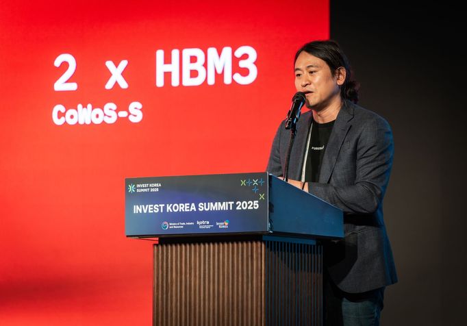 June Paik, spoluzakladatel a dosavadní šéf technologické společnosti FuriosaAI, na Invest KOREA Summit 2025