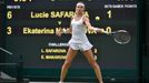 Lucie Šafářová ve čtvrtfinále Wimbledonu 2014