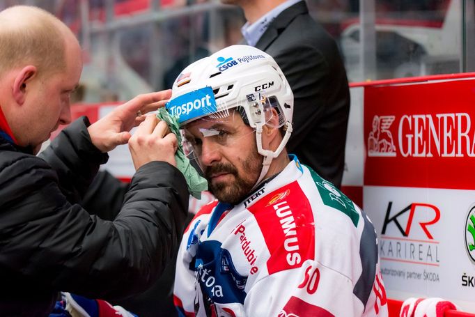 Třinec - Pardubice, 7. čtvrtfinále play-off 2018: Tomáš Rolinek