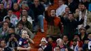 Football - Real Madrid v Barcelona - Liga BBVA - Santiago Bernabeu - 21/11/15 Andres Iniesta celebrates after scoring the third goal for Barcelona as Real Madrid fans rea