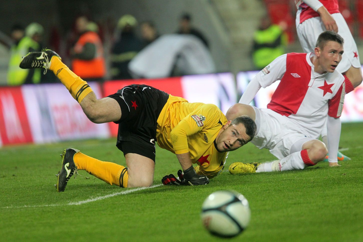 Utkání Slavia - Baník Ostrava (rozlučka Stanislava Vlčka)