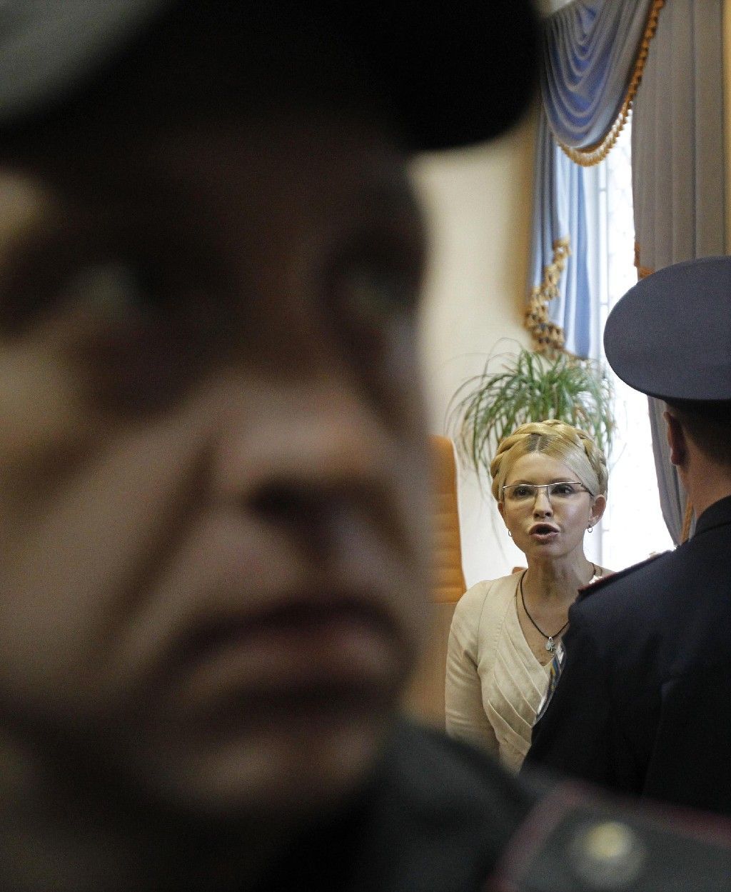 Expremiérka Julia Tymošenková u soudu - 11. října 2011