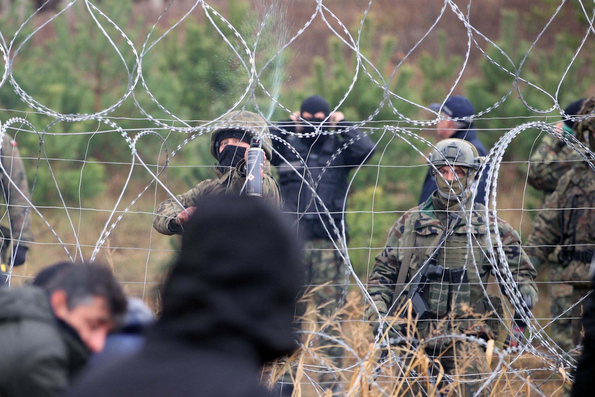 Migranti, bělorusko-polská hranice