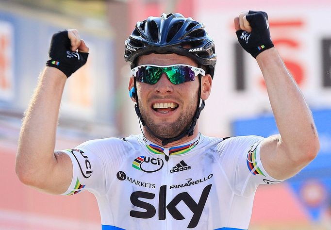 Mark Cavendish slaví triumf