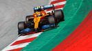 Lando Norris v McLarenu v GP Rakouska F1 2020