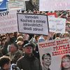 Demonstrace zdravotníků v Praze