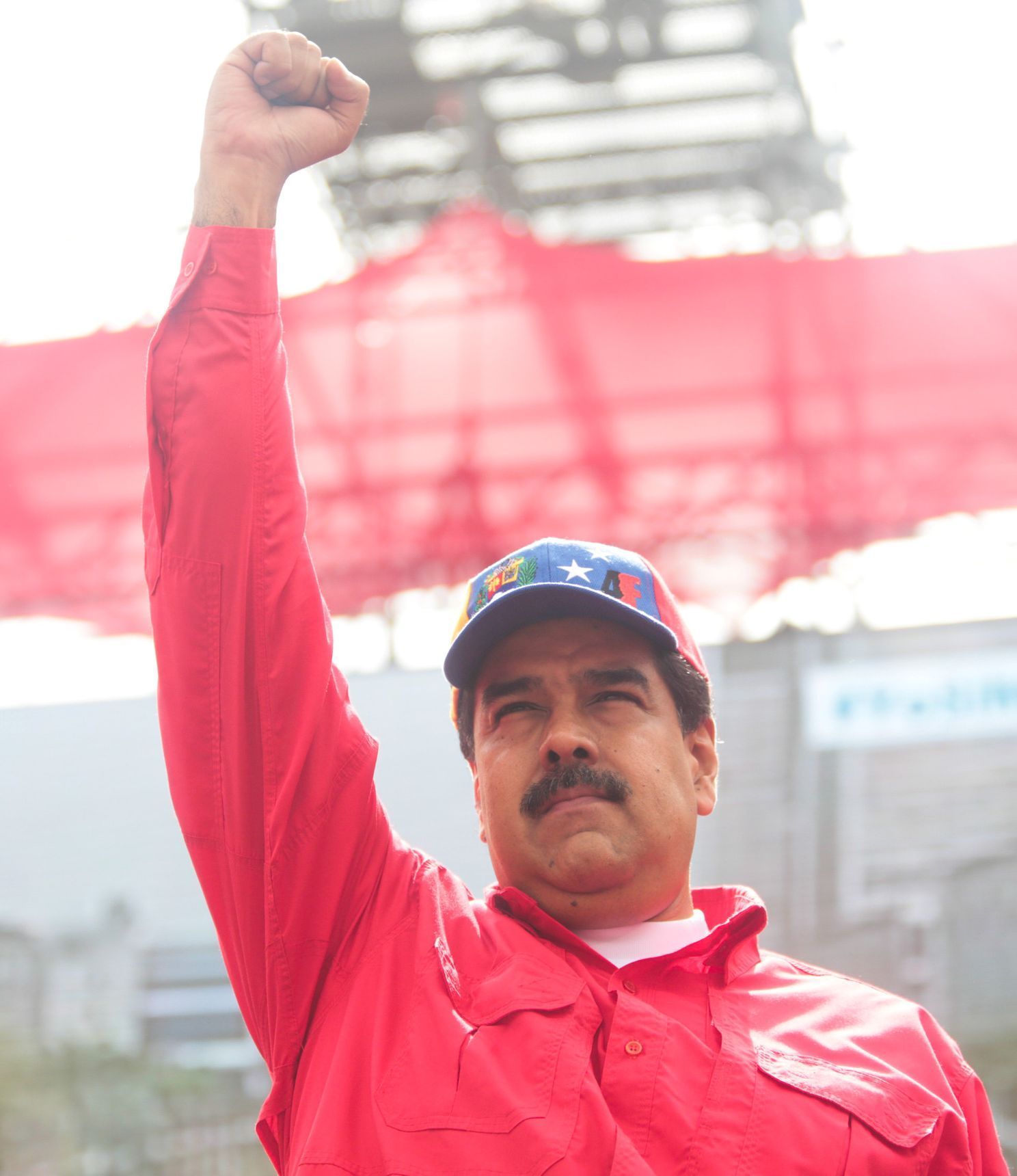 Protesty ve Venezuele - Maduro