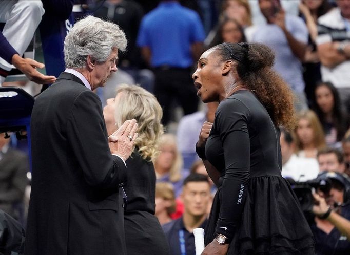 Serena Williamsová ve finále US Open 2018