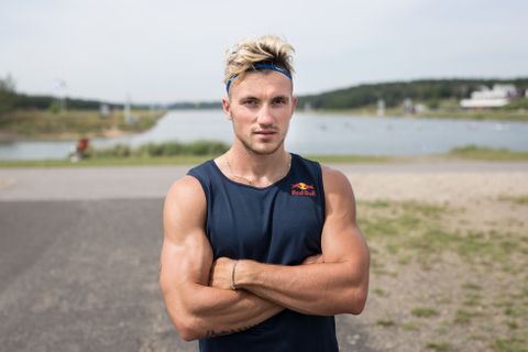 Kanoista Martin Fuksa v tréninku na olympiádu do Ria