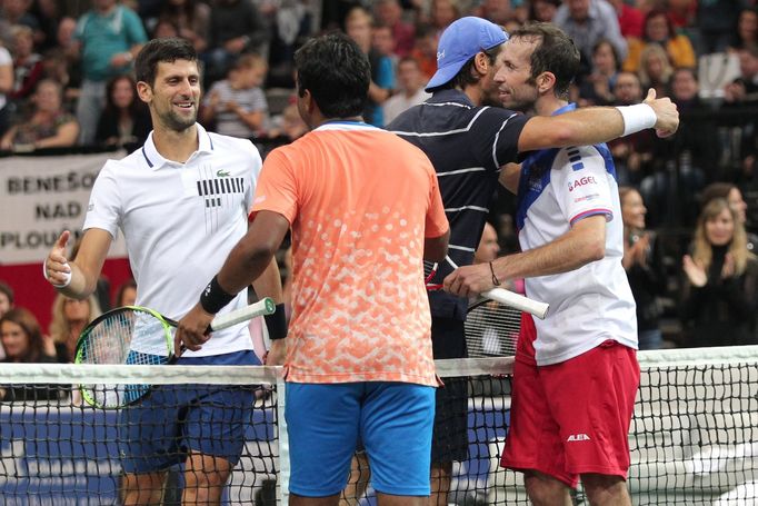 Novak Djokovič, Leander Paes, Radek Štěpánek, Tommy Haas