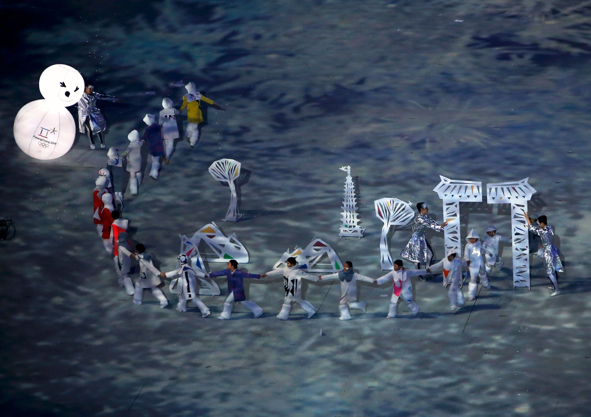 Soči 2014, závěrečný ceremoniál: představení Pchjongčchangu