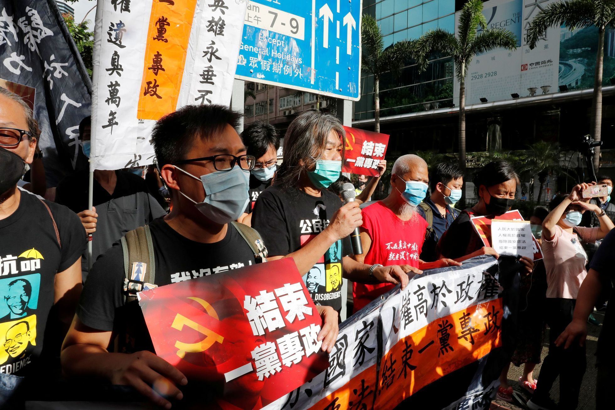 Hongkong bezpečnostní zákon Čína protesty demonstrace