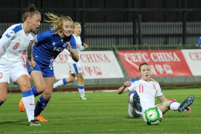 Fotbal žen ČR - Island