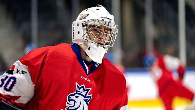 Michael Hrabal na dorosteneckém Hlinka Gretzky Cupu 2022.