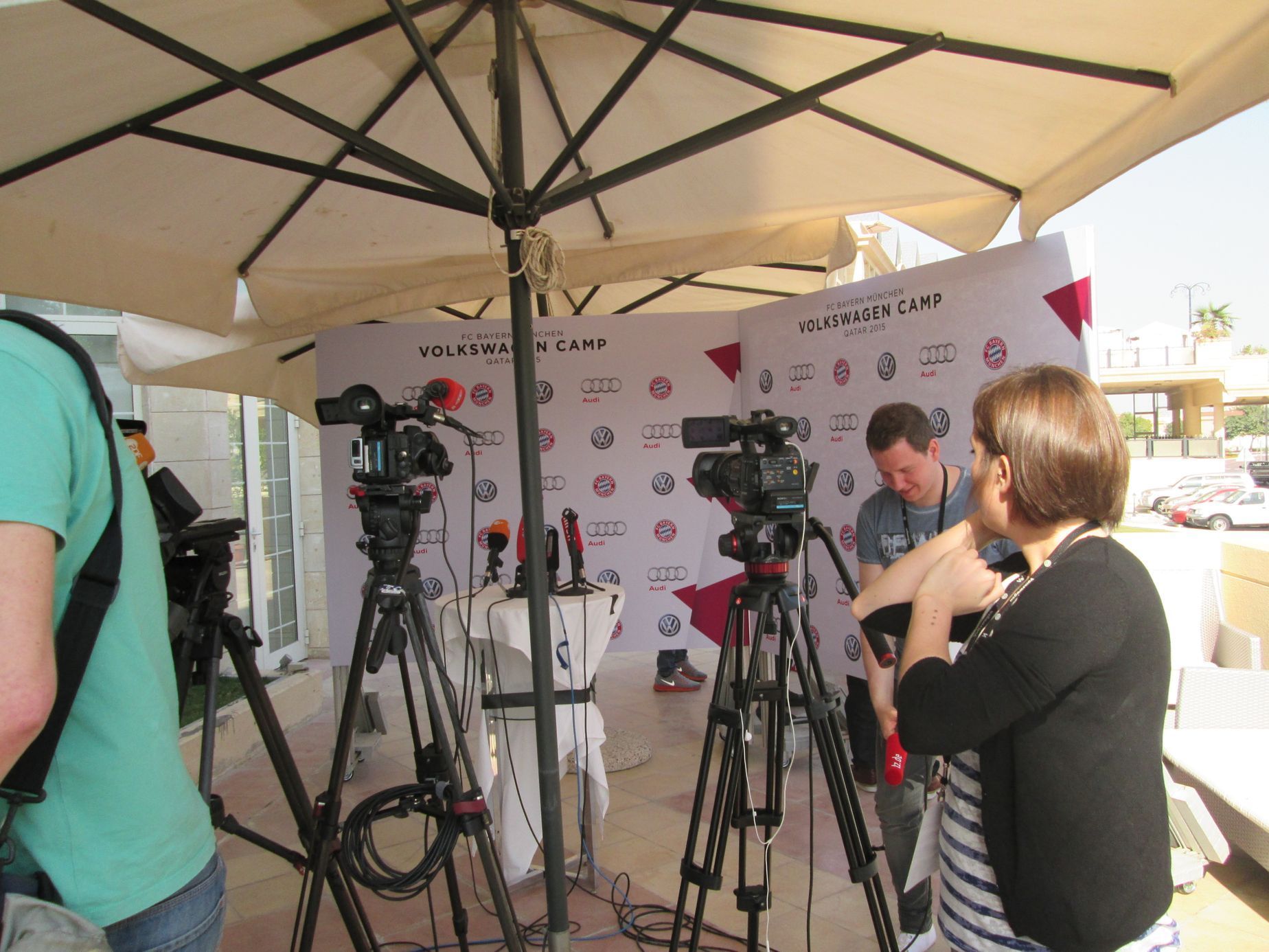 Fotbalisté Bayernu Mnichov příprava v Kataru