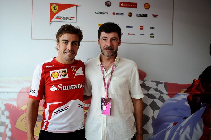 Formule 1, GP Itálie 2013: Fenando Alonso a Gianni Bugno