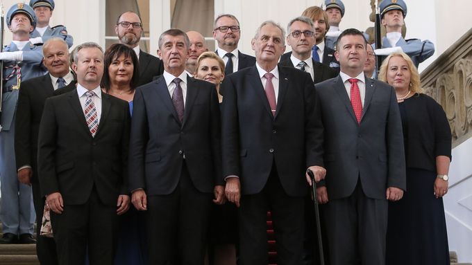 Druhá vláda Andreje Babiše po jmenování.