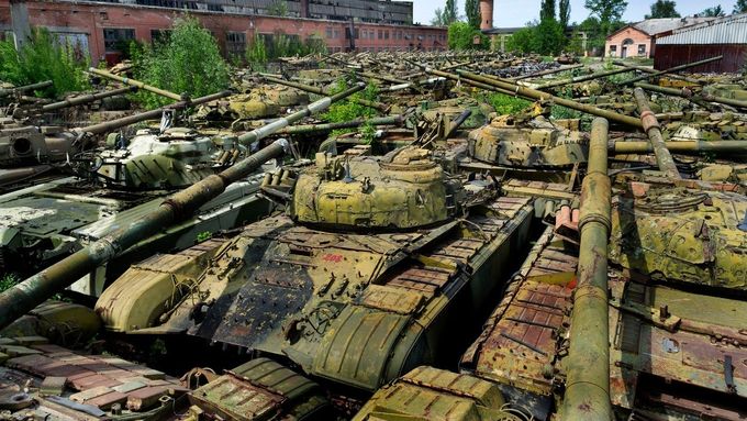 Vyřazené ukrajinské tanky