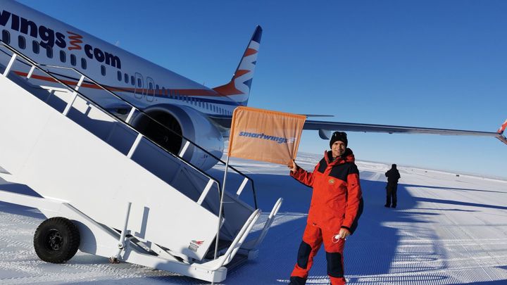 Báli jsme se poruchy i počasí, přiznává pilot, který přistál boeingem na ledovci; Zdroj foto: Smartwings