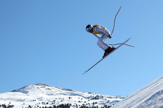 Ester Ledecká ve sjezdu žen na MS v Saalbachu 2025