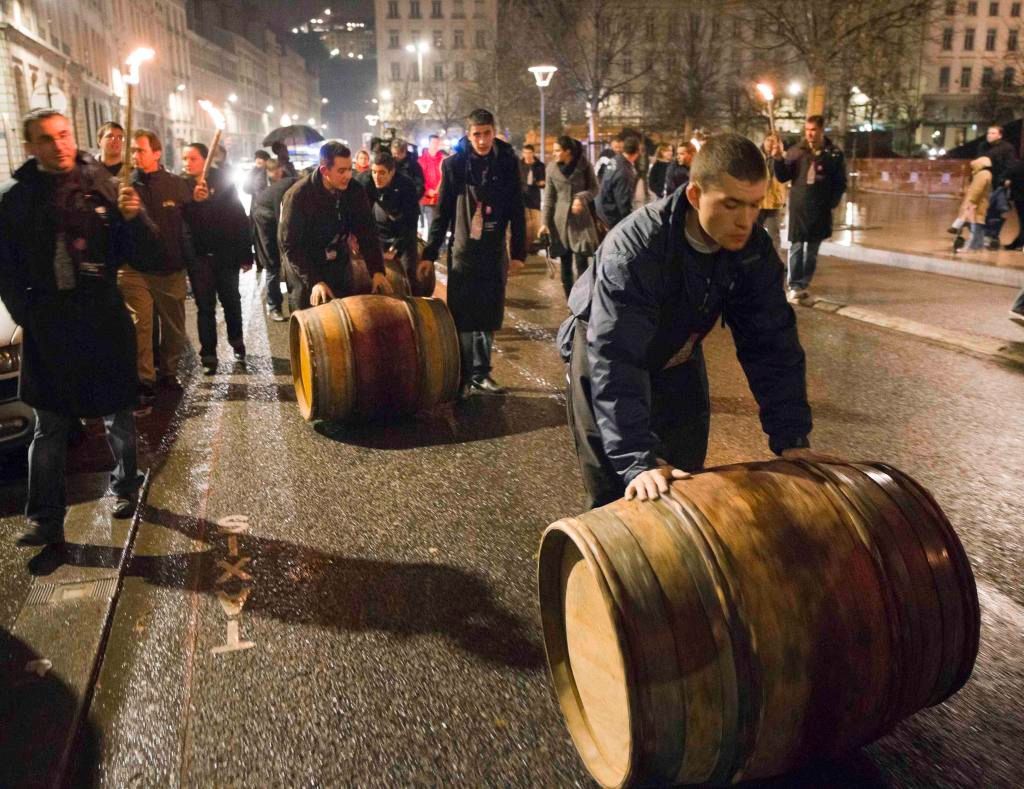 Nové beaujolais z Lyonu