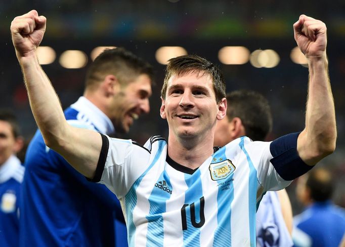 MS 2014, Argentina-Nizozemsko: Lionel Messi slaví postup do finále