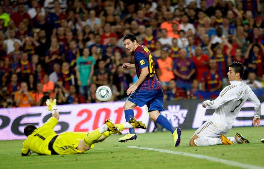 Španělský superpohár: Barcelona - Real (Messi)