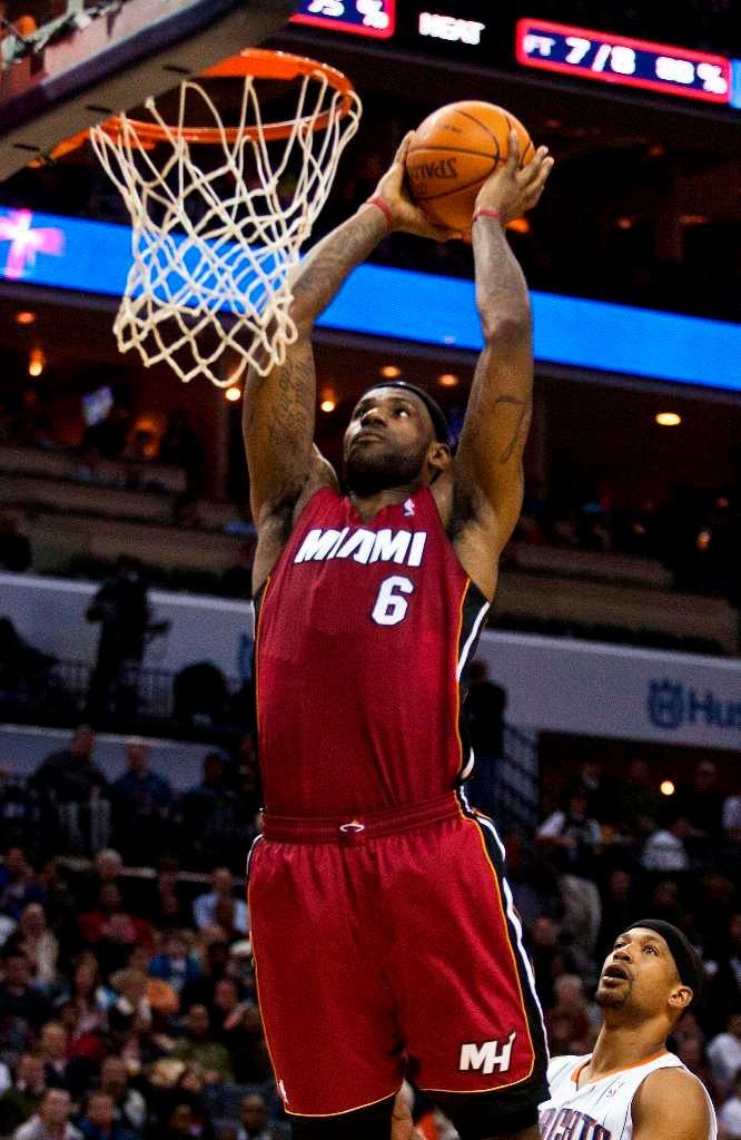 NBA: Miami - Charlotte: Le Bron James