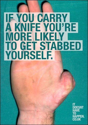 Britská kampaň proti nošení nožů