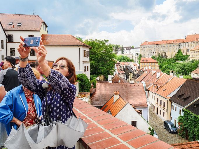 Český Krumlov a rodiny z Unes-co