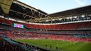 Stadion Wembley při zápase Česko - Anglie na ME 2020