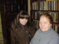 Marie Vasiljevna se svojí vnučkou Natálií.