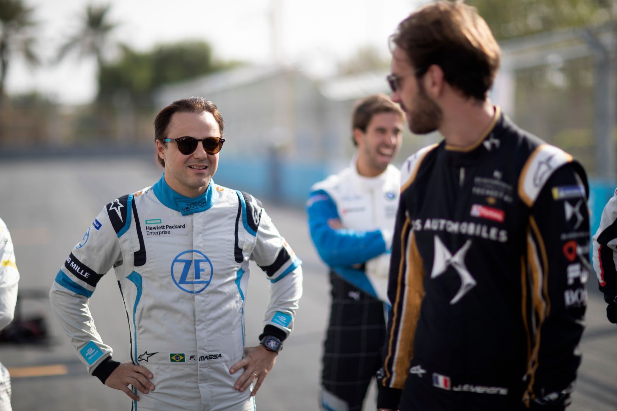 Formule E, Rijád 2018:  Felipe Massa a Jean-Éric Vergne