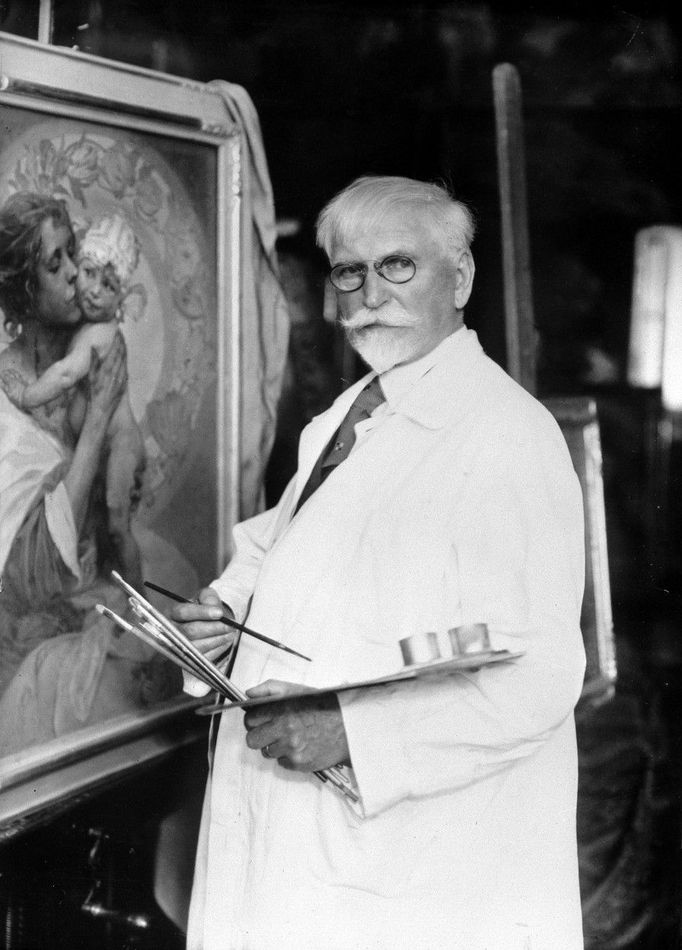 Malíř Alfons Mucha.