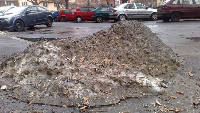 Tající sníh odkryl v pražských ulicích nepořádek za celou zimu