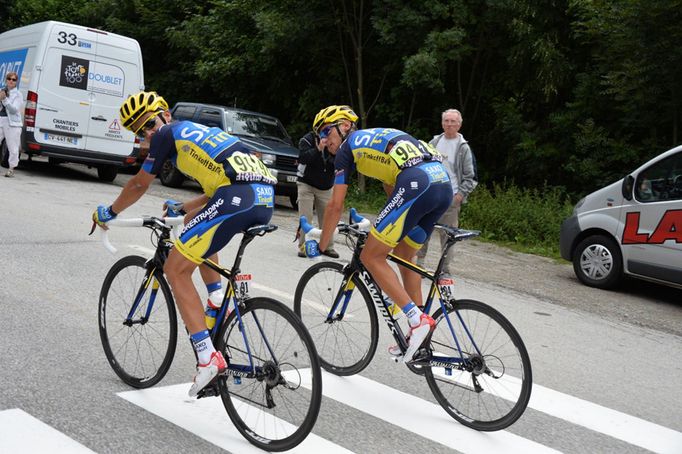 Tour de France 2013 - Alpe d´Huez: Roman Kreuziger a Alberto Contador