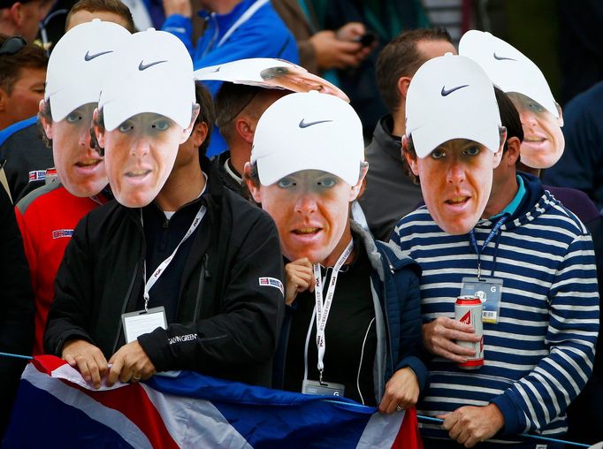 Fanoušci Roryho McIlroye na Ryder Cupu 2014