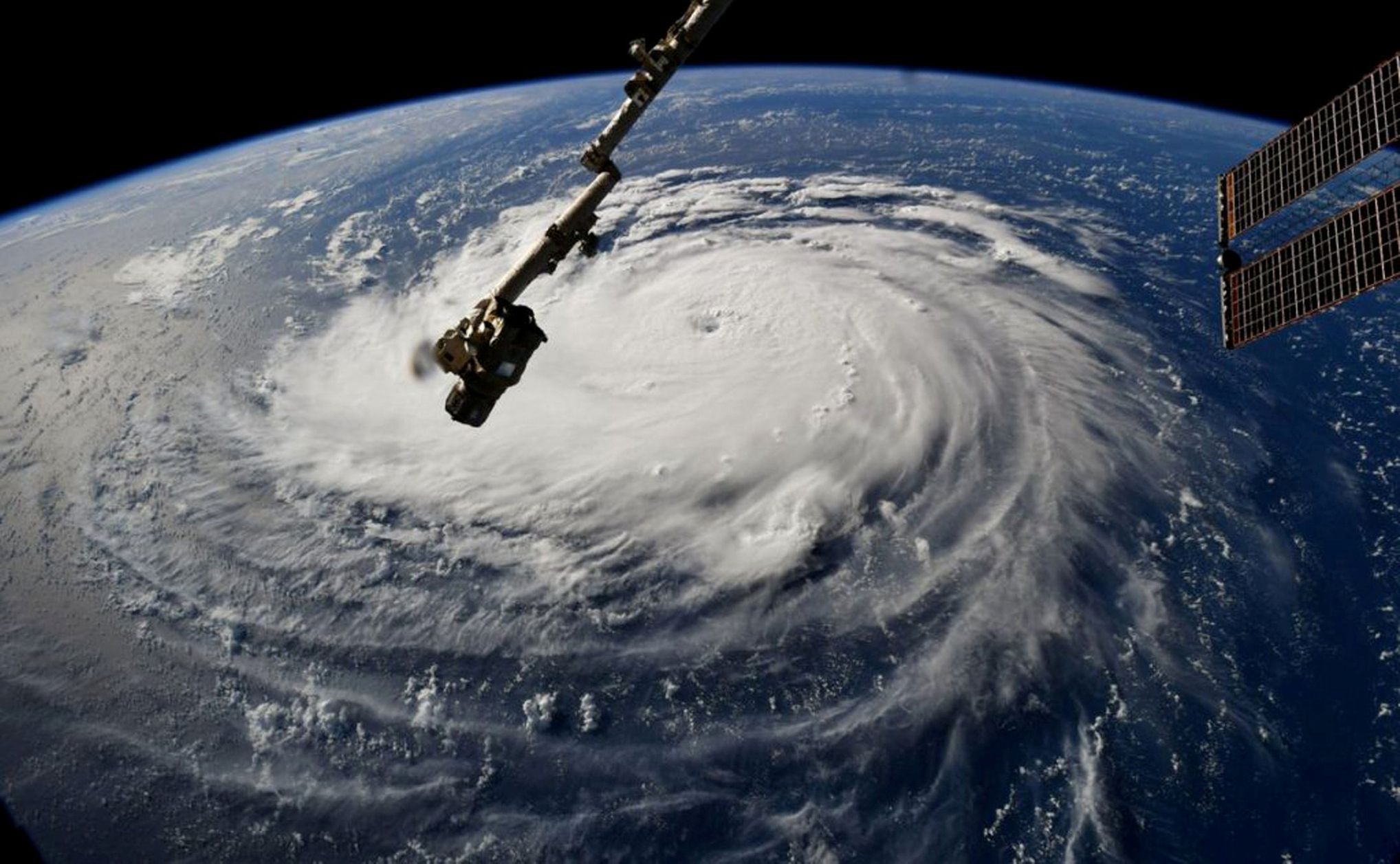 Hurikán Florence - satelitní snímek