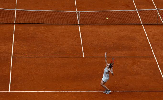 Petra Kvitová ve finále turnaje v Madridu.