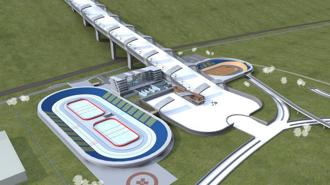 Podívejte se, jak by měl celý sportovní areál podle projektu vypadat.
