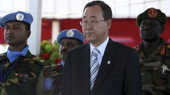 Tajemník OSN Pan Ki-mun na návštěvě Súdánu