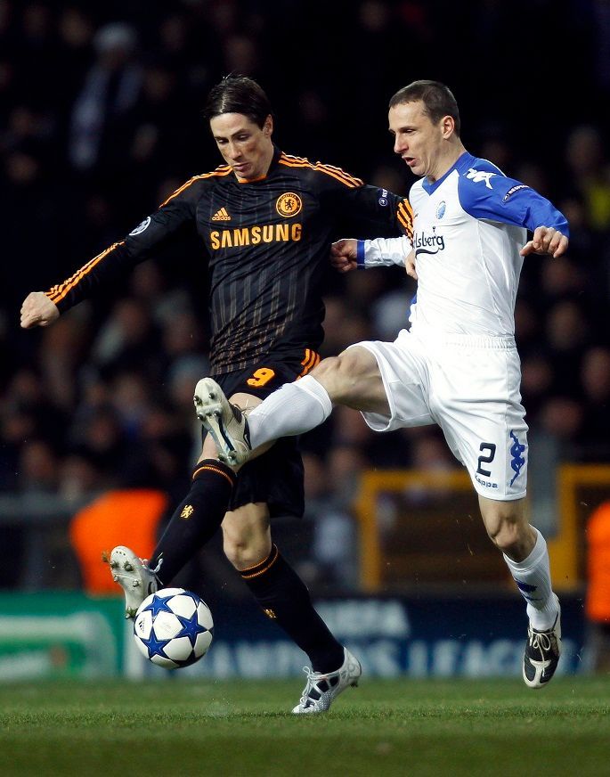 Kodaň vs Chelsea: Zdeněk Pospěch a Fernando Torres