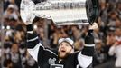 Los Angeles Kings' Marian Gaborik celebrates with the Stanley Cup after the Kings' defeated the New York Rangers in Game 5 of their NHL Stanley Cup Finals hockey series i